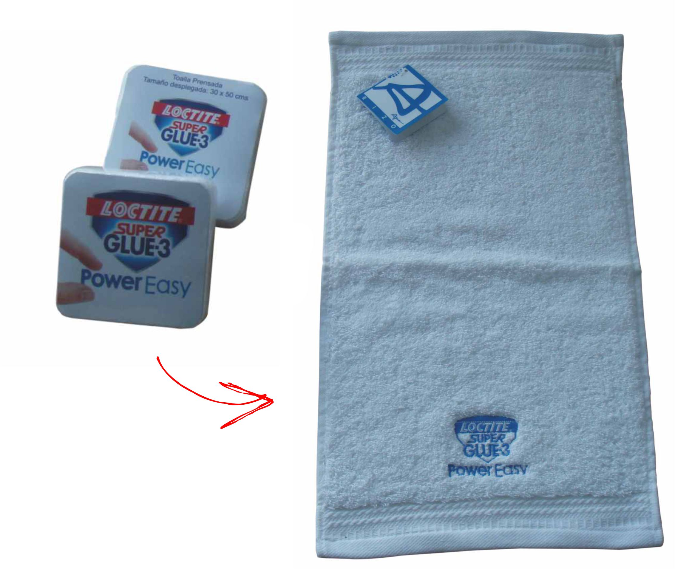 30 x 50 cms hand towel embroidered and compressed