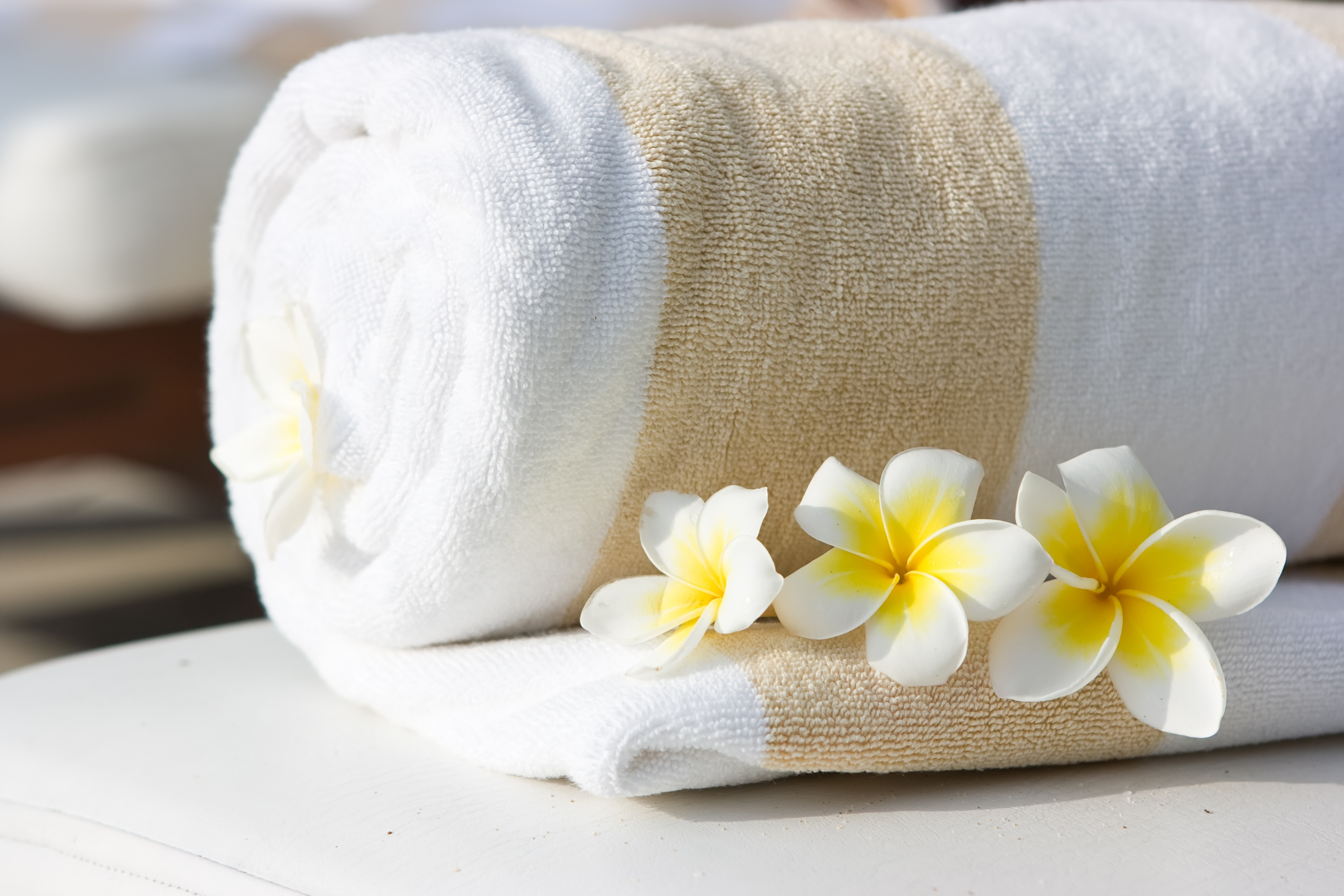 Luxury spa towels