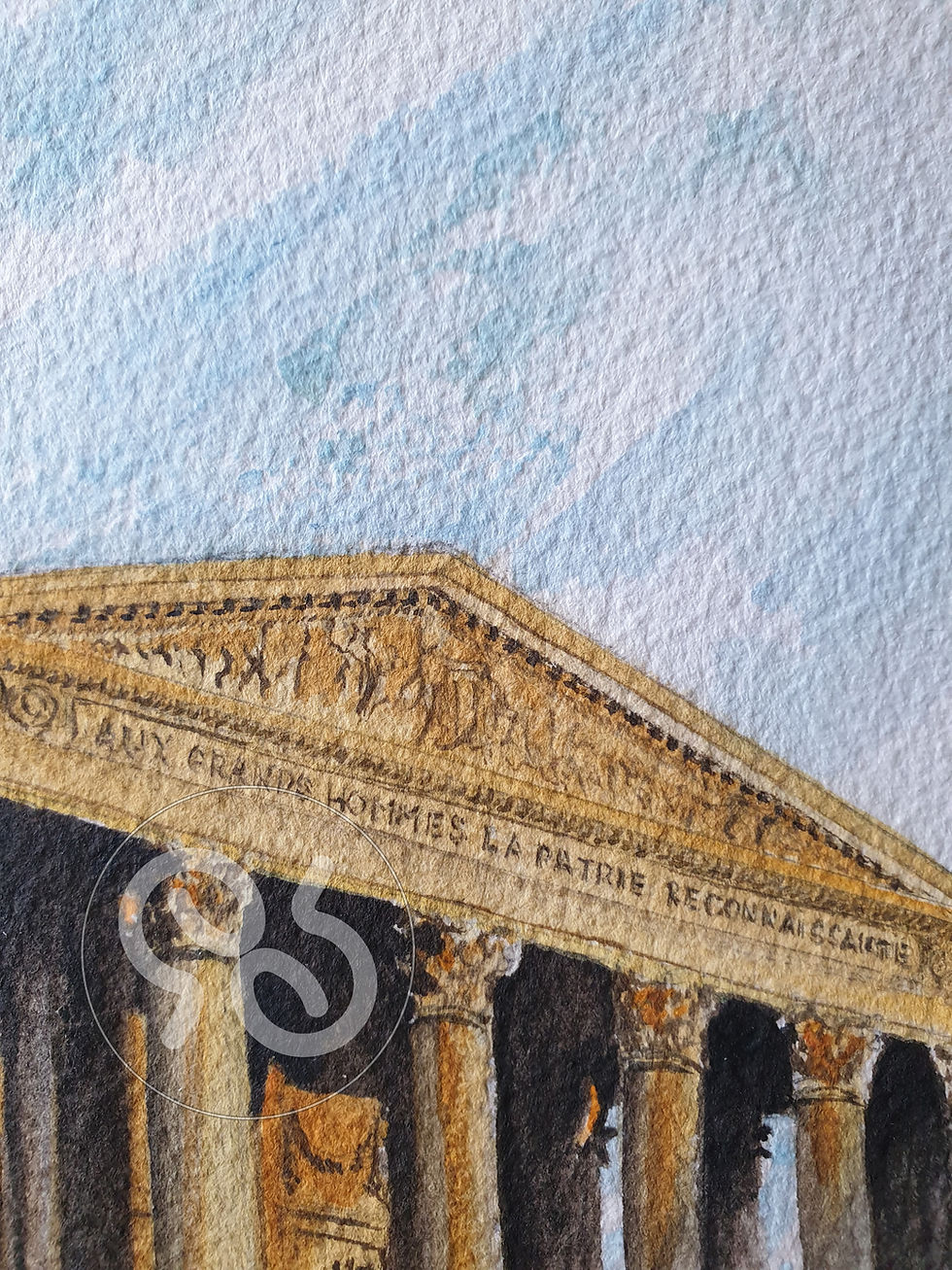Miniature : Aquarelle originale "Le Panthéon"