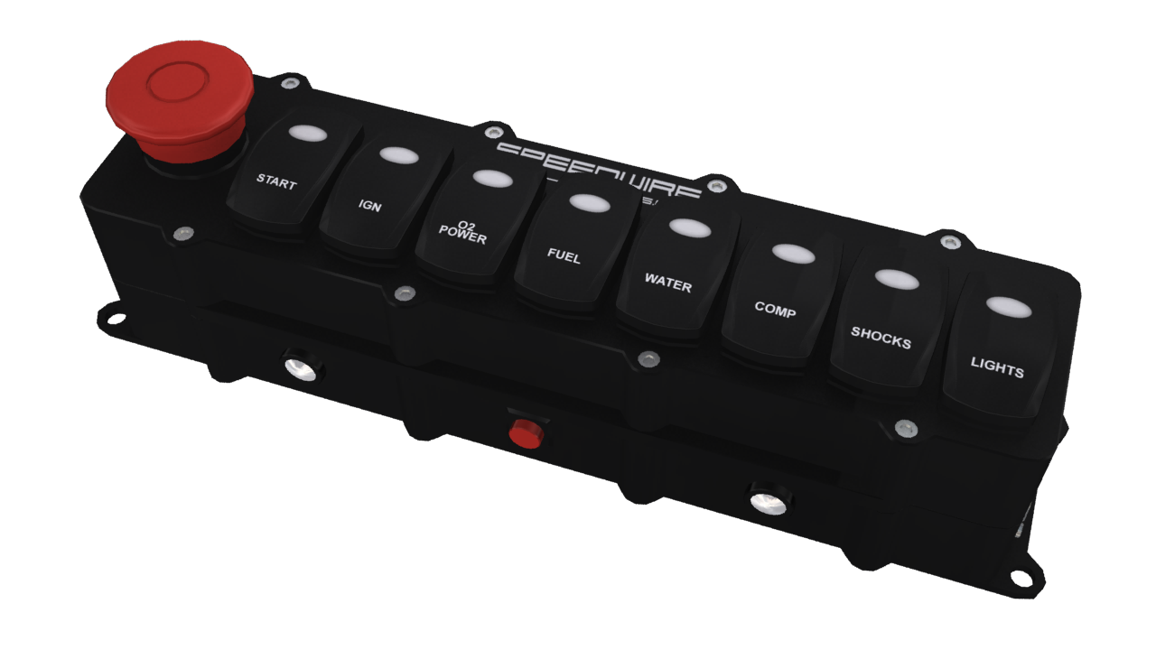 Speedwire 8 switch panel with stop button