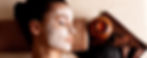 Girl getting a facial.