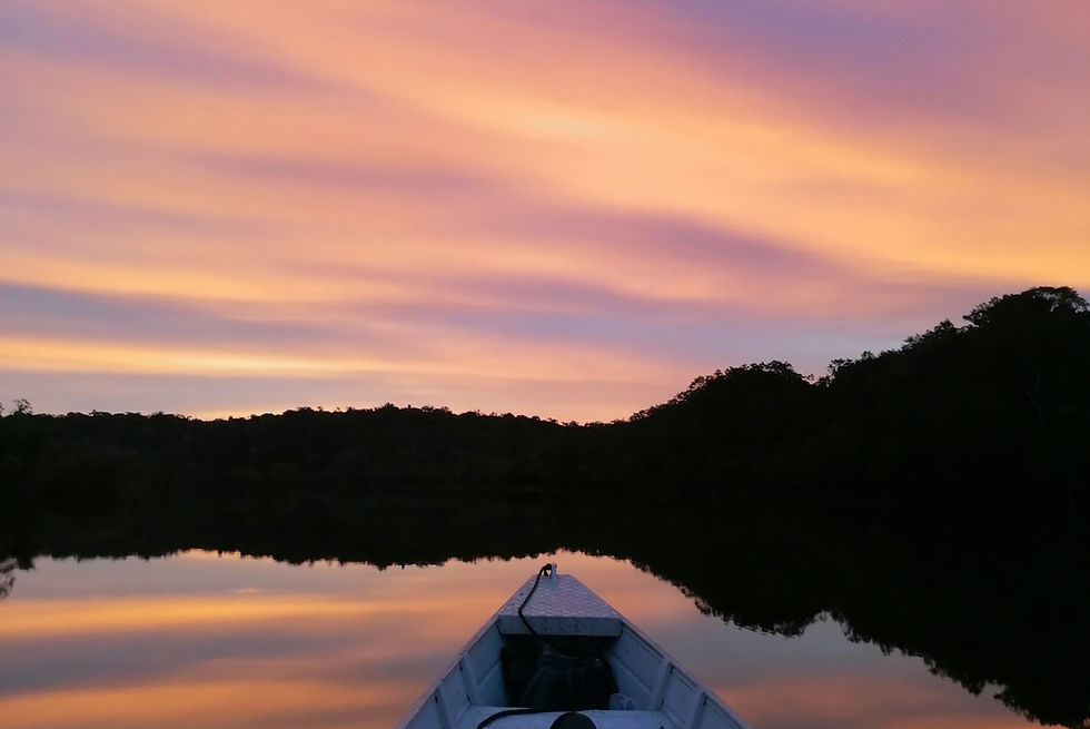 Chegada na Toca (1 hora de barco)