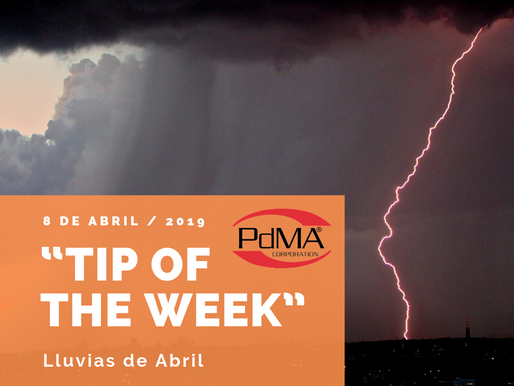 “TIP OF THE WEEK” de Pdma Corporation, 8 de abril 2019