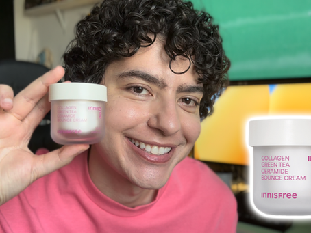 RESENHA INNISFREE COLLAGEN GREEN TEA CERAMIDE BOUNCE CREAM - O NOVO CREME MARAVILHOSO DA MARCA