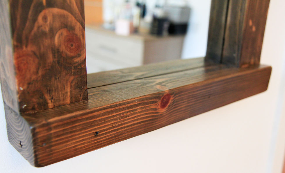 Thumbnail: reclaimed wooden mirror