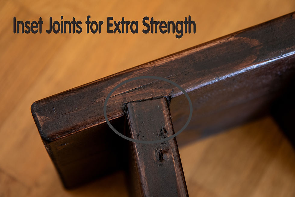 Thumbnail: handmade engraved wooden footrest for under your desk or workspace