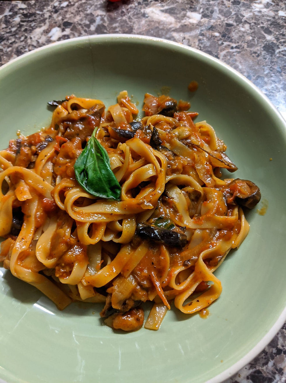 Tagliatelle alla Norma (VG)