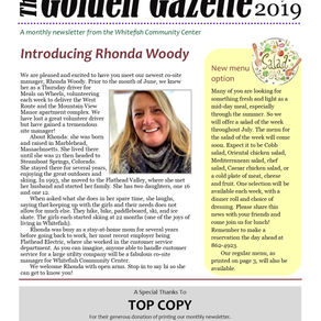 I am now the editor of the Golden Gazette