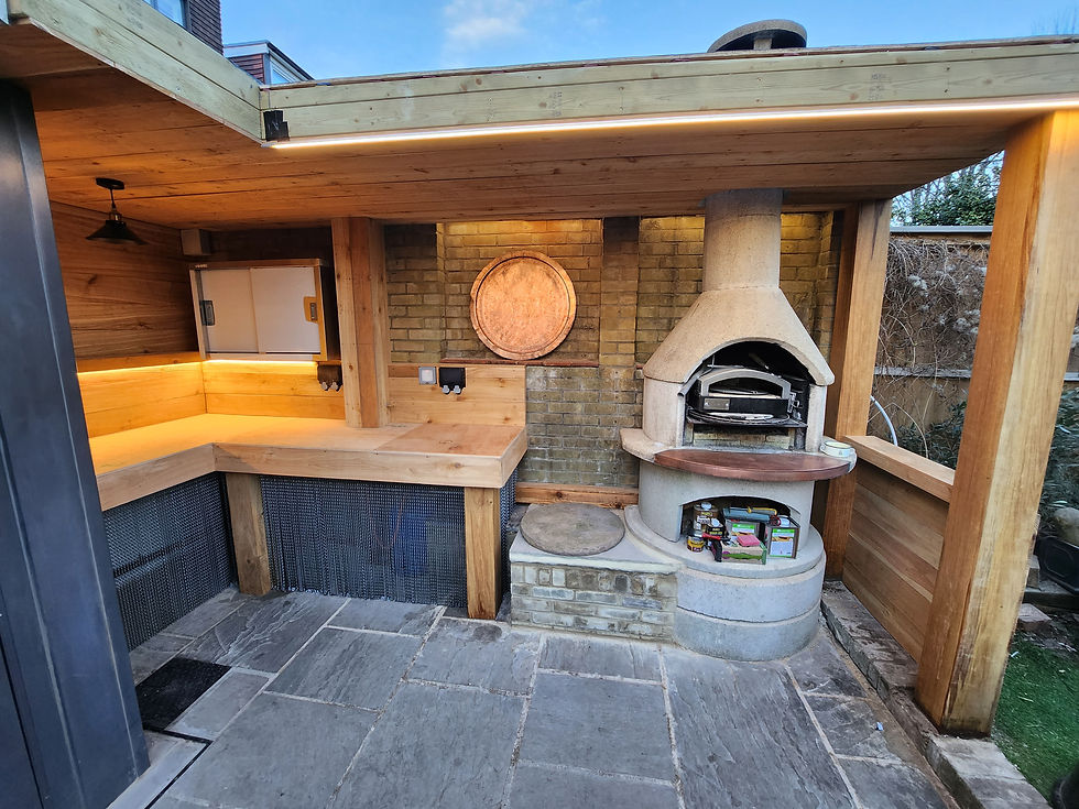Outdoor Kitchen: Housing and Counter Top.
