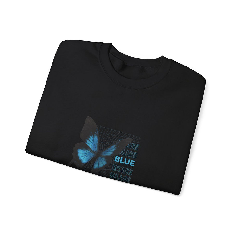 Thumbnail: Blue Butterfly | Unisex Heavy Blend™ Crewneck Sweatshirt