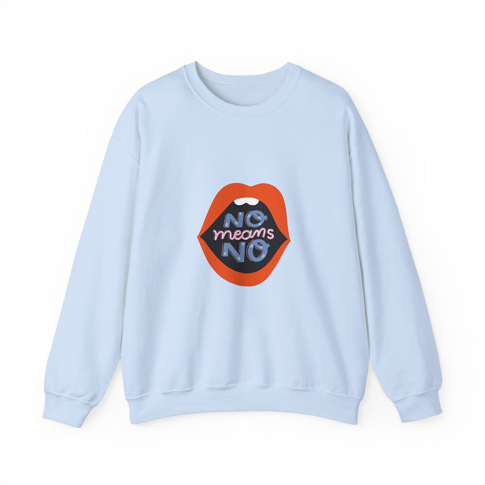 Thumbnail: No Means No | Unisex Heavy Blend™ Crewneck Sweatshirt
