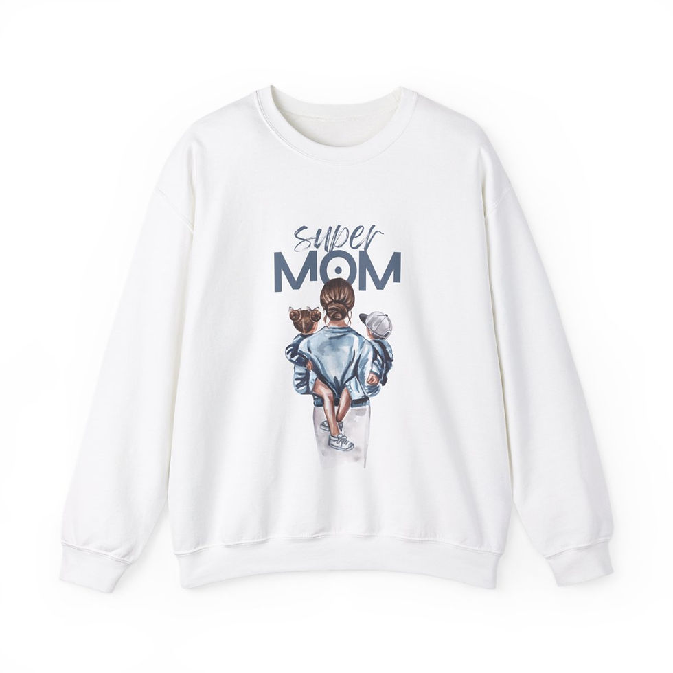 Thumbnail: Super Mom | Unisex Heavy Blend™ Crewneck Sweatshirt