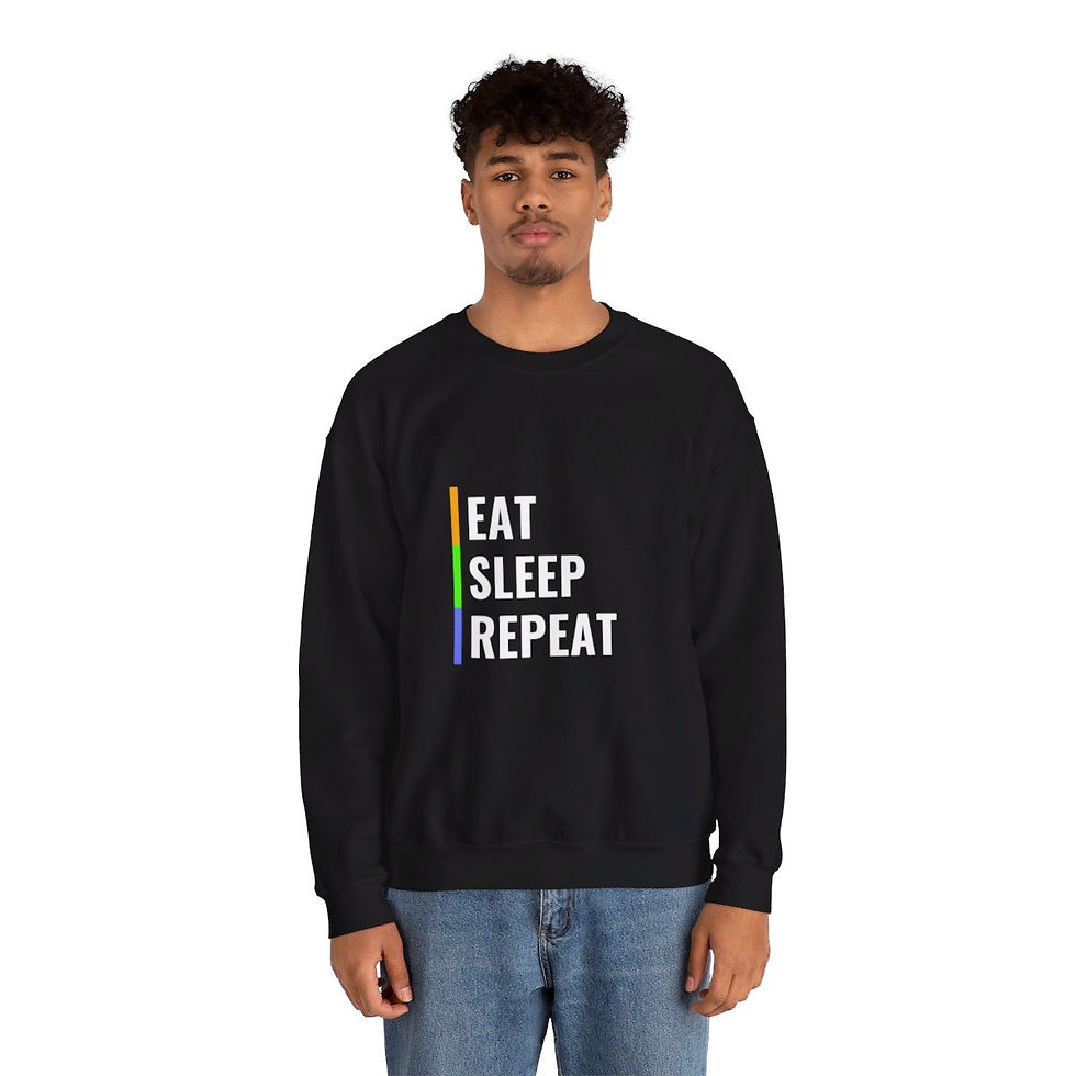 Thumbnail: Eat, Sleep, Repeat | Unisex Heavy Blend™ Crewneck Sweatshirt