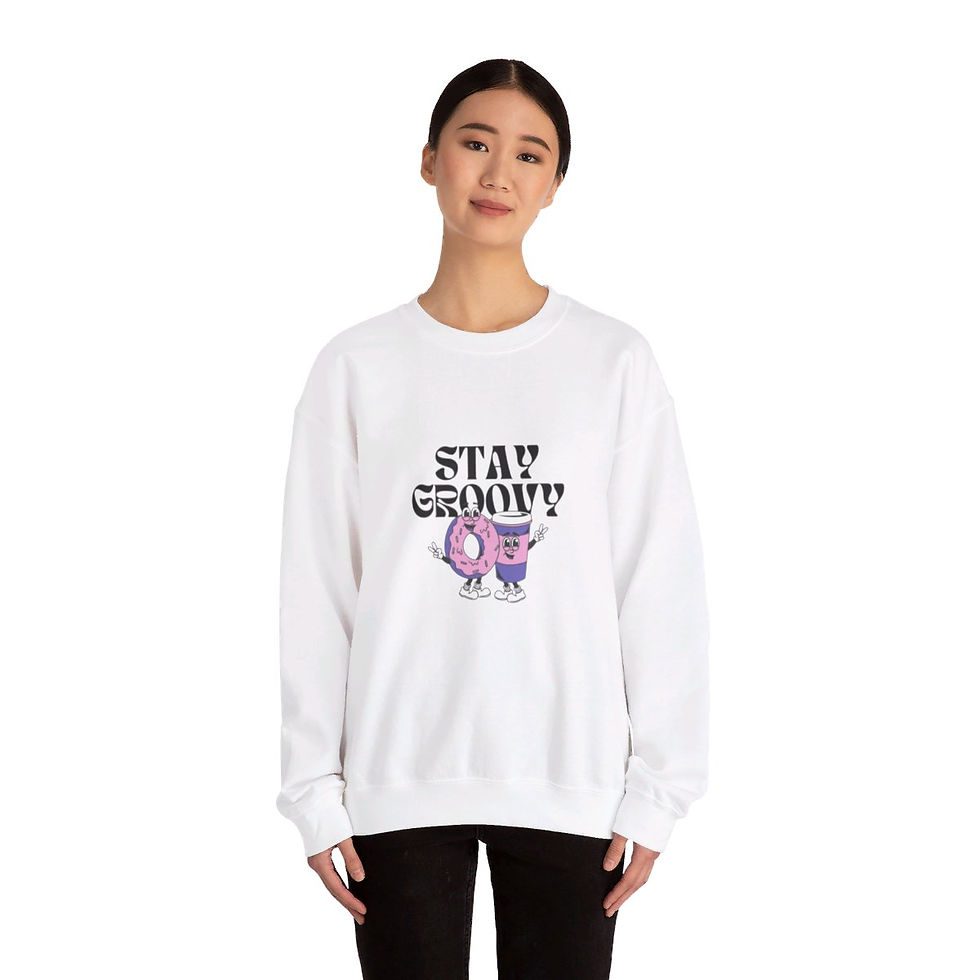 Thumbnail: Stay Groovy | Unisex Heavy Blend™ Crewneck Sweatshirt