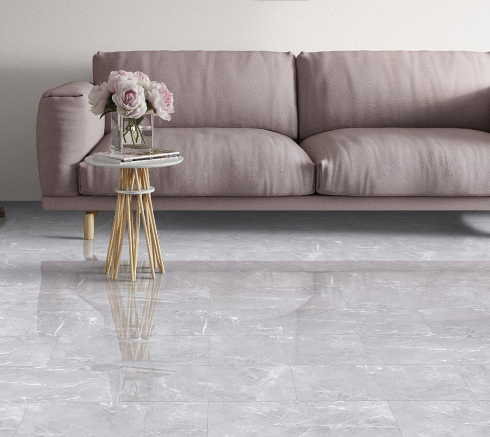 Dove Grey Glossy Porcelain 30X60cm Tile