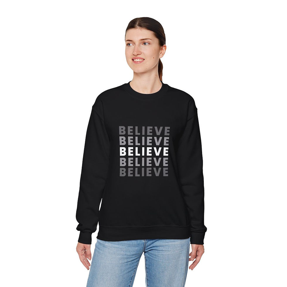 Thumbnail: Believe | Unisex Heavy Blend™ Crewneck Sweatshirt