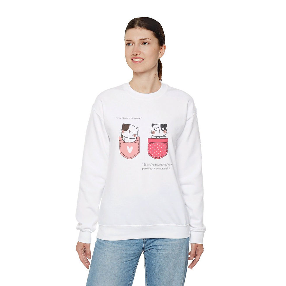 Thumbnail: Kitty | Unisex Heavy Blend™ Crewneck Sweatshirt