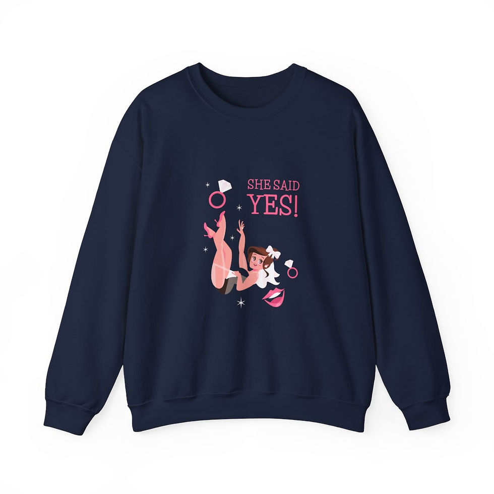 Thumbnail: Men's, She Said YES |  Heavy Blend™ Crewneck Sweatshirt