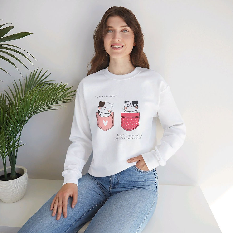 Thumbnail: Kitty | Unisex Heavy Blend™ Crewneck Sweatshirt