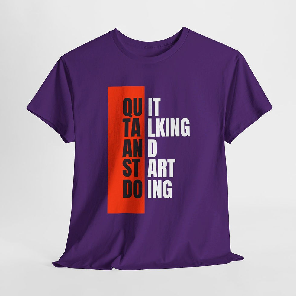 Motivational Mens Heavy Cotton Tee