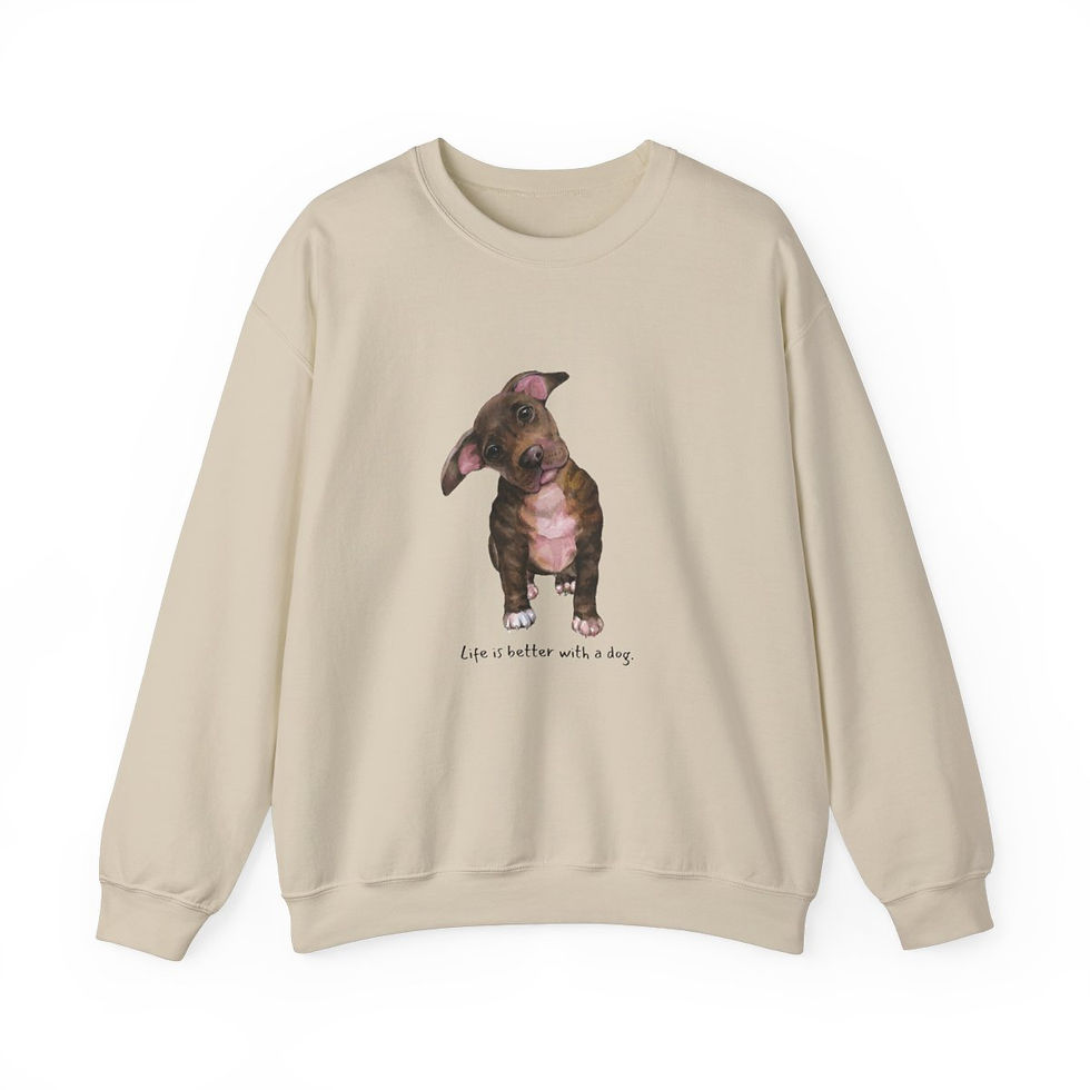 Life is Better With Dog | Unisex Heavy Blend™ Crewneck Sweatshirt