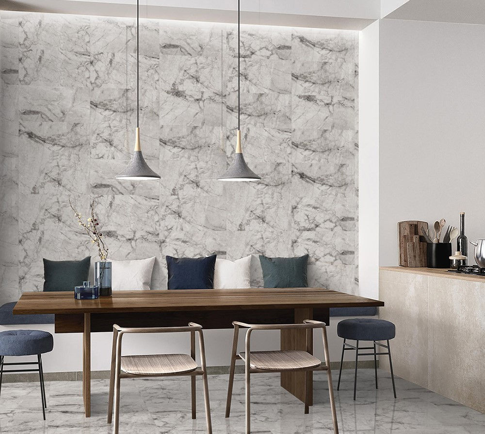 Lux Light Grey Gloss Porcelain 30X60cm Tile