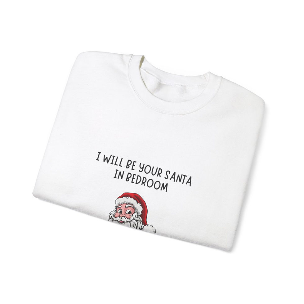 Thumbnail: Naughty Bedroom Santa Light | Unisex Heavy Blend™ Crewneck Sweatshirt