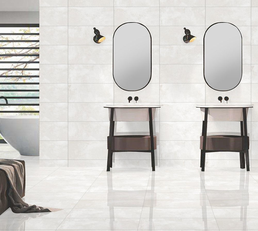 Luxury Grey Glossy Porcelain 30X60cm Tile