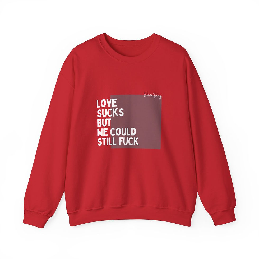 Thumbnail: Naughty Love Sucks | Unisex Heavy Blend™ Crewneck Sweatshirt