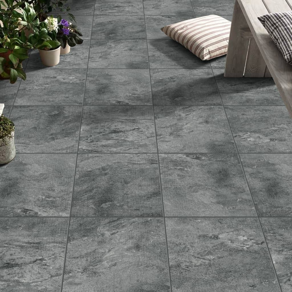 Dappled Grey Textured Porcelain 60X60cm Tiles