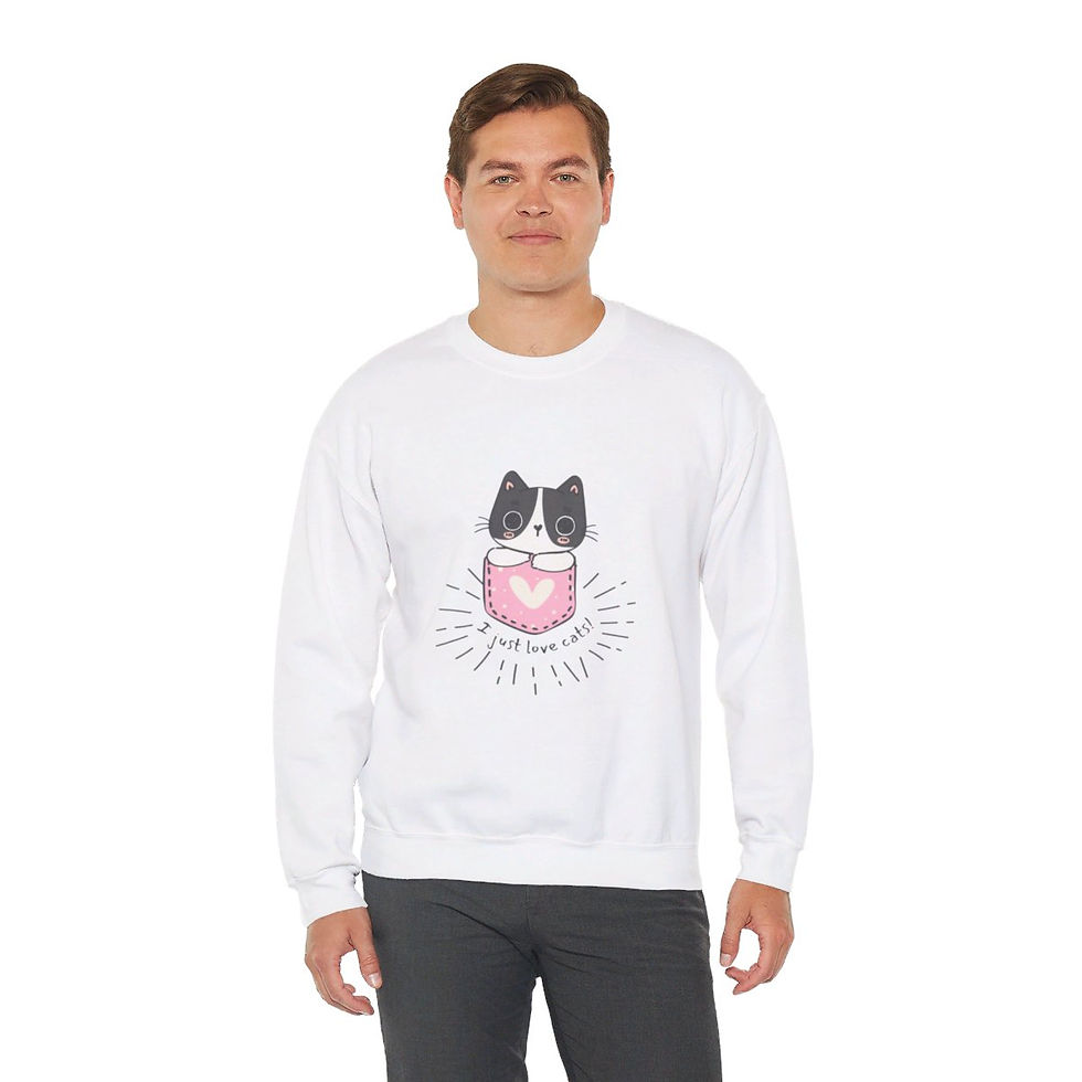 Thumbnail: i Love Cats | Unisex Heavy Blend™ Crewneck Sweatshirt