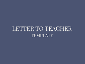 Create An Inro Letter for Educators