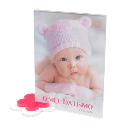 Lembrança Acílica - Mod A Rosa