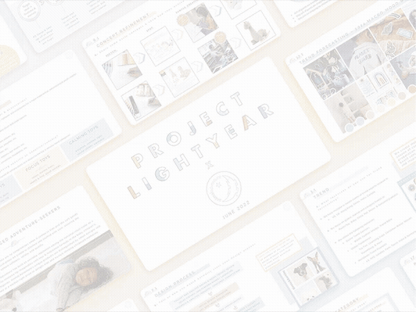 Animated creativity takeaway from the Project Lightyear RFP case study highlighting the project’s strategic design insight.