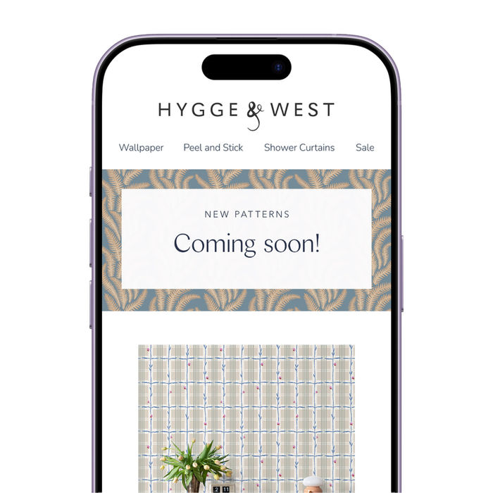 Branded marketing email design for Figma Prototype Hygge&West Spring Sneak Peek 26, featuring product imagery, promotional copy, and clear calls to action.