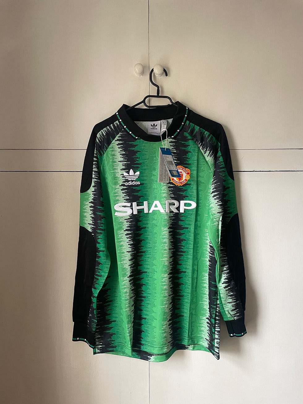 1990-92 Manchester United adidas GK Shirt *BNWT* M