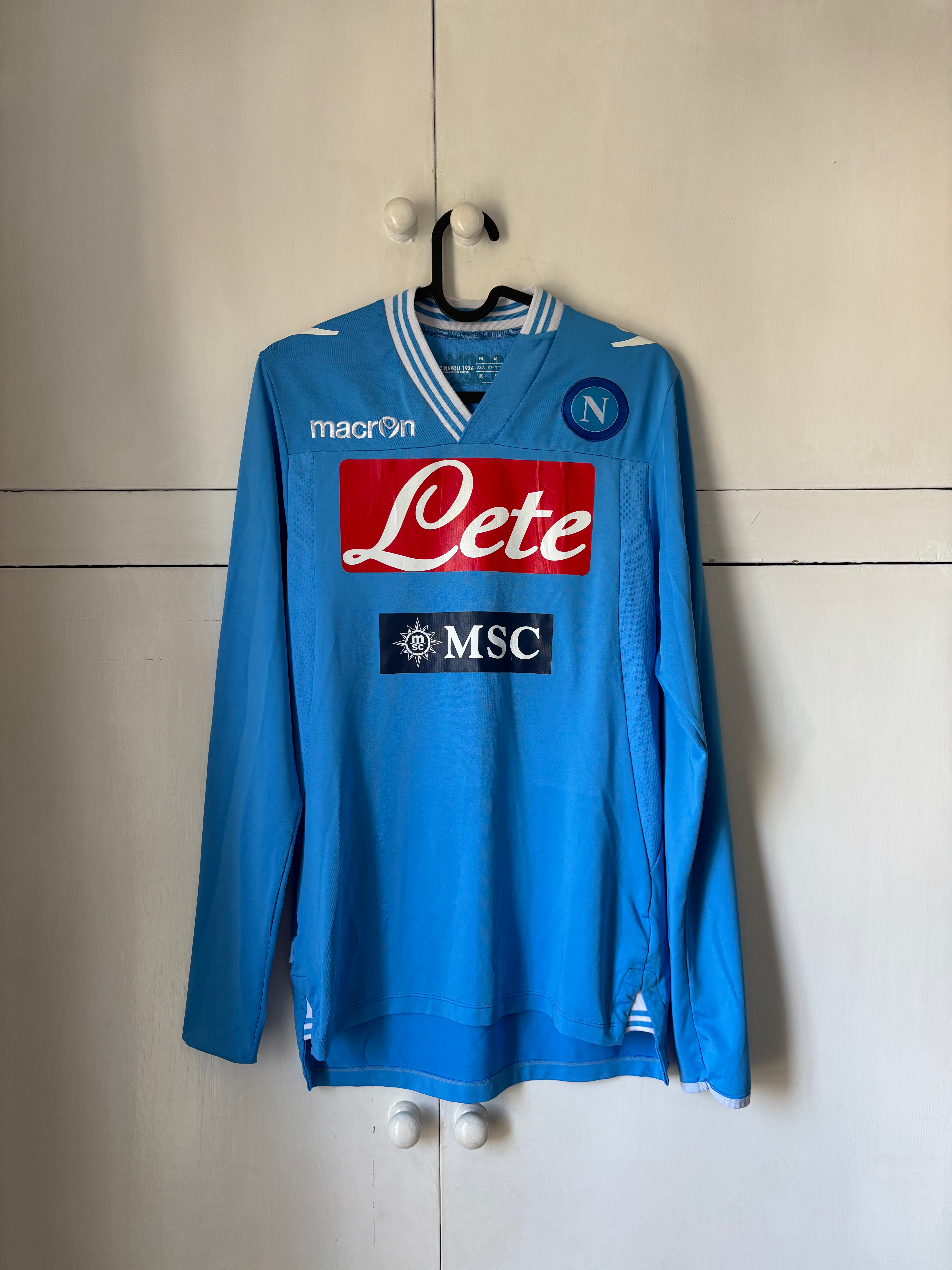 2012-13 Napoli Player Issue Home L/S Shirt #17 (Excellent) M