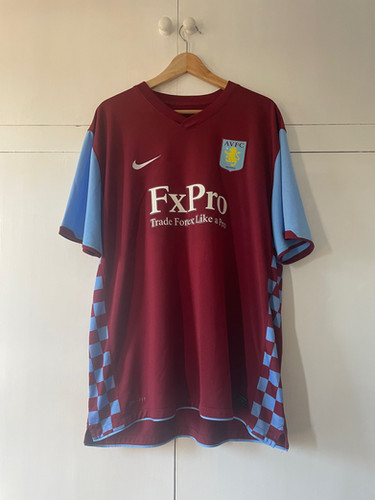 Aston Villa AGBONLAHOR シャツ M 2010-11 Aston Villa Home Shirt AGBONLAHOR #11 (Very Good) XXL