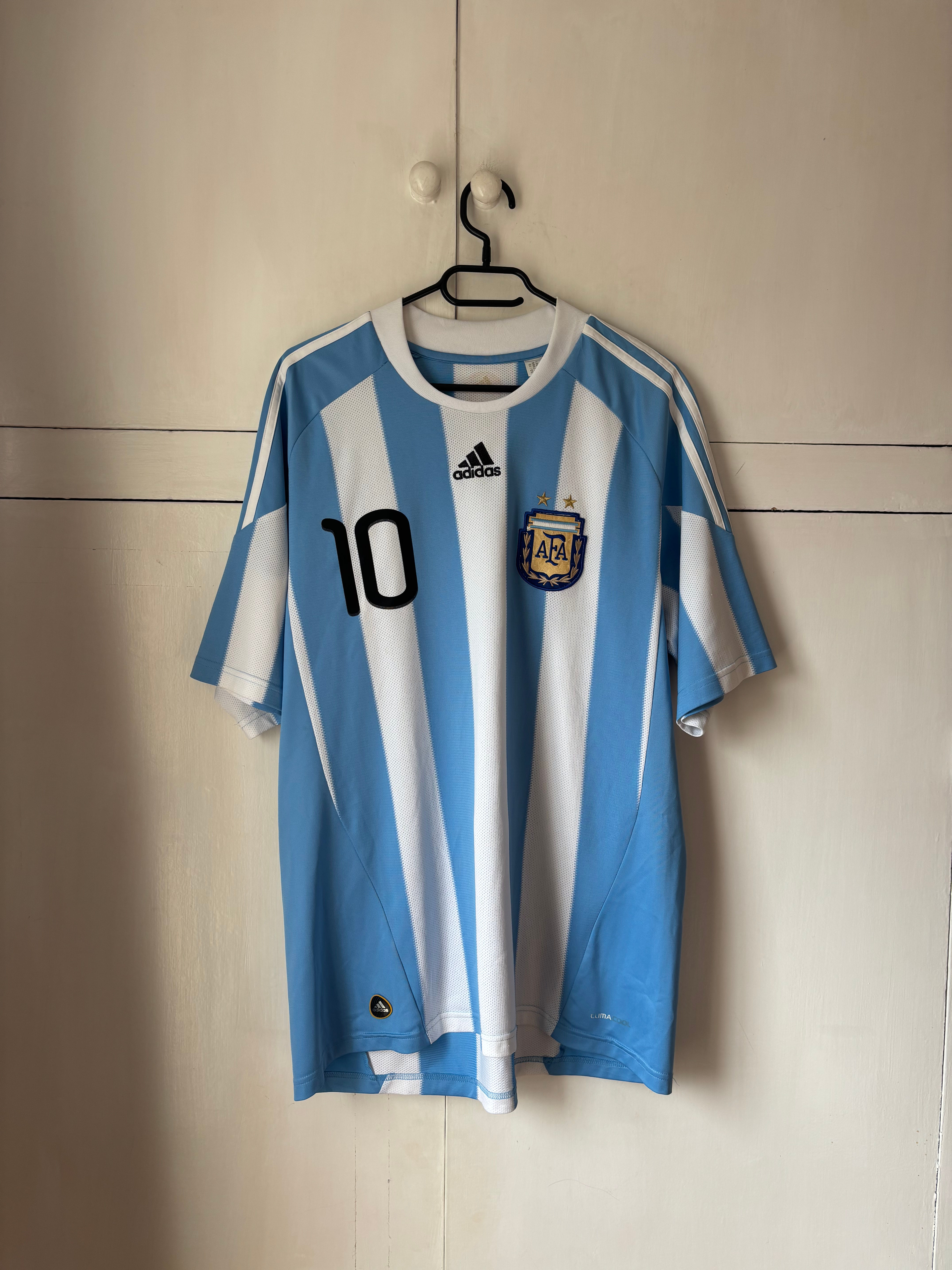 2010-11 Argentina Home Shirt Messi #10 (Very Good) L