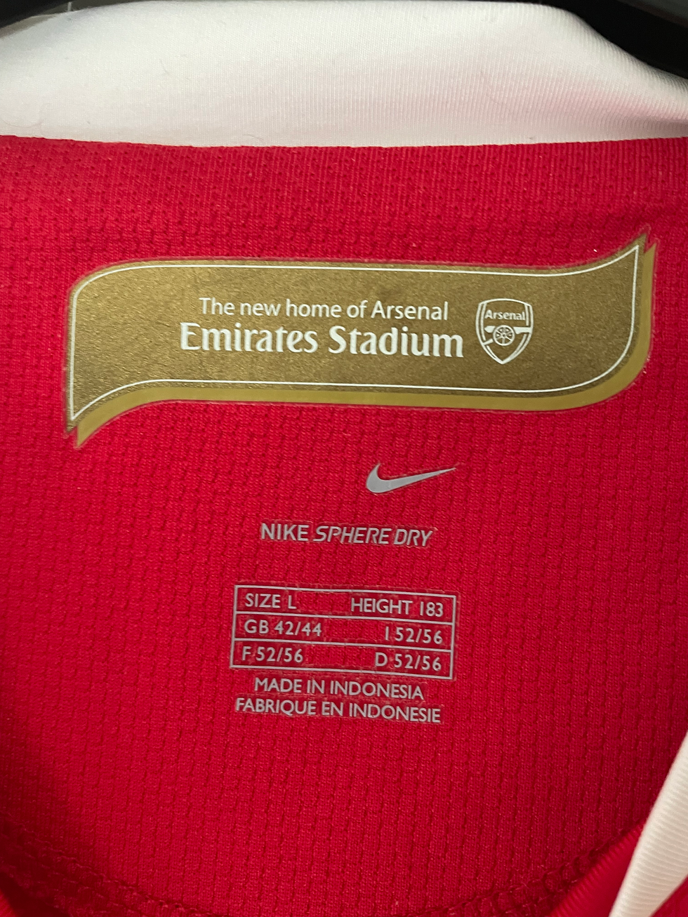 Thumbnail: 2006-08 Arsenal Home Shirt L/S #9 Baptista (Excellent) L