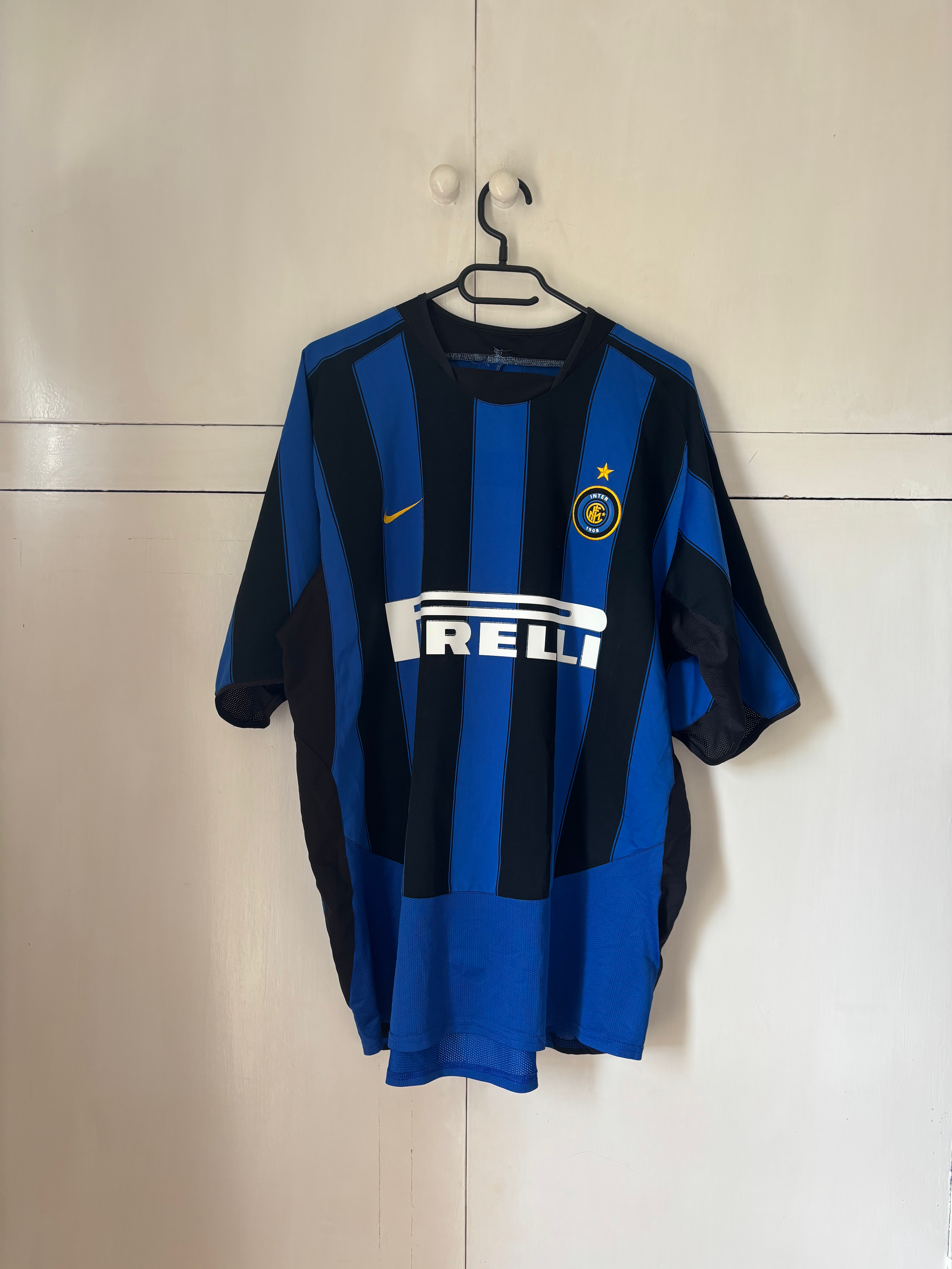 2003-04 Inter Milan Home Shirt ADRIANO #10 (Very Good) XL