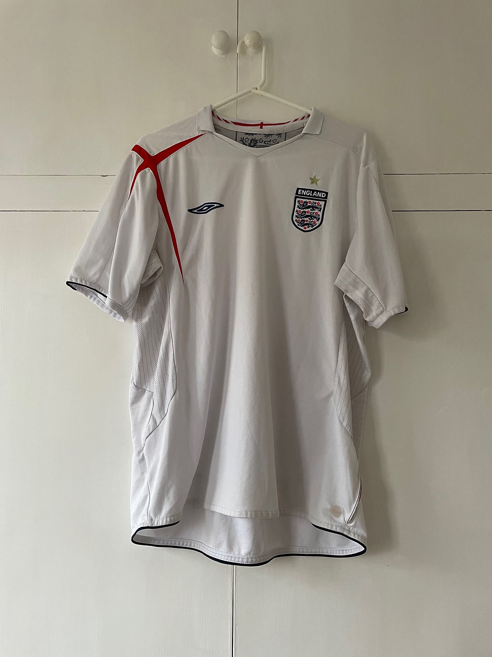 Thumbnail: 2005-07 England Home Shirt (Very Good) XL