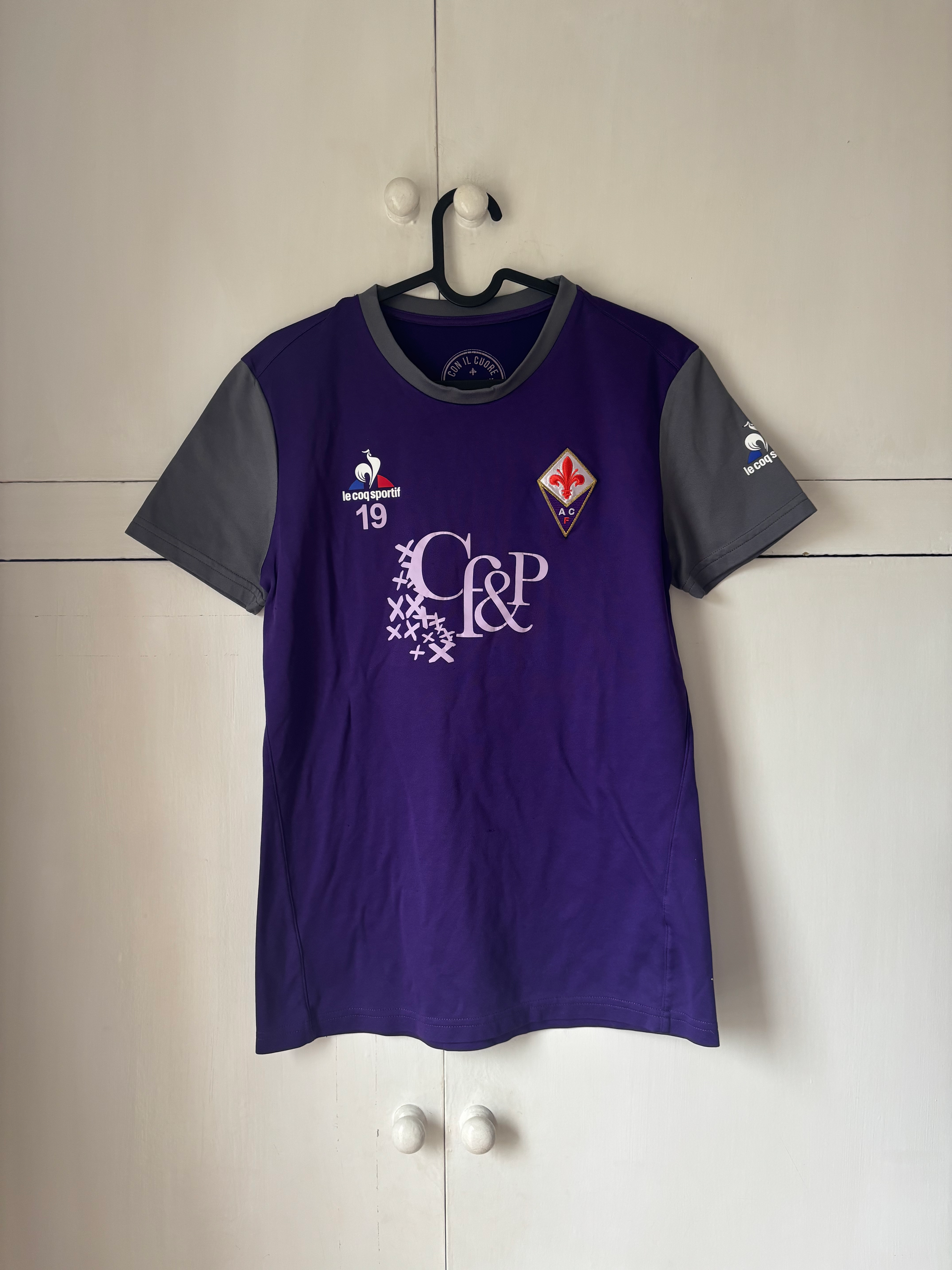 2016-17 Fiorentina Le Coq Sportif Training Shirt #19 (Excellent) S 