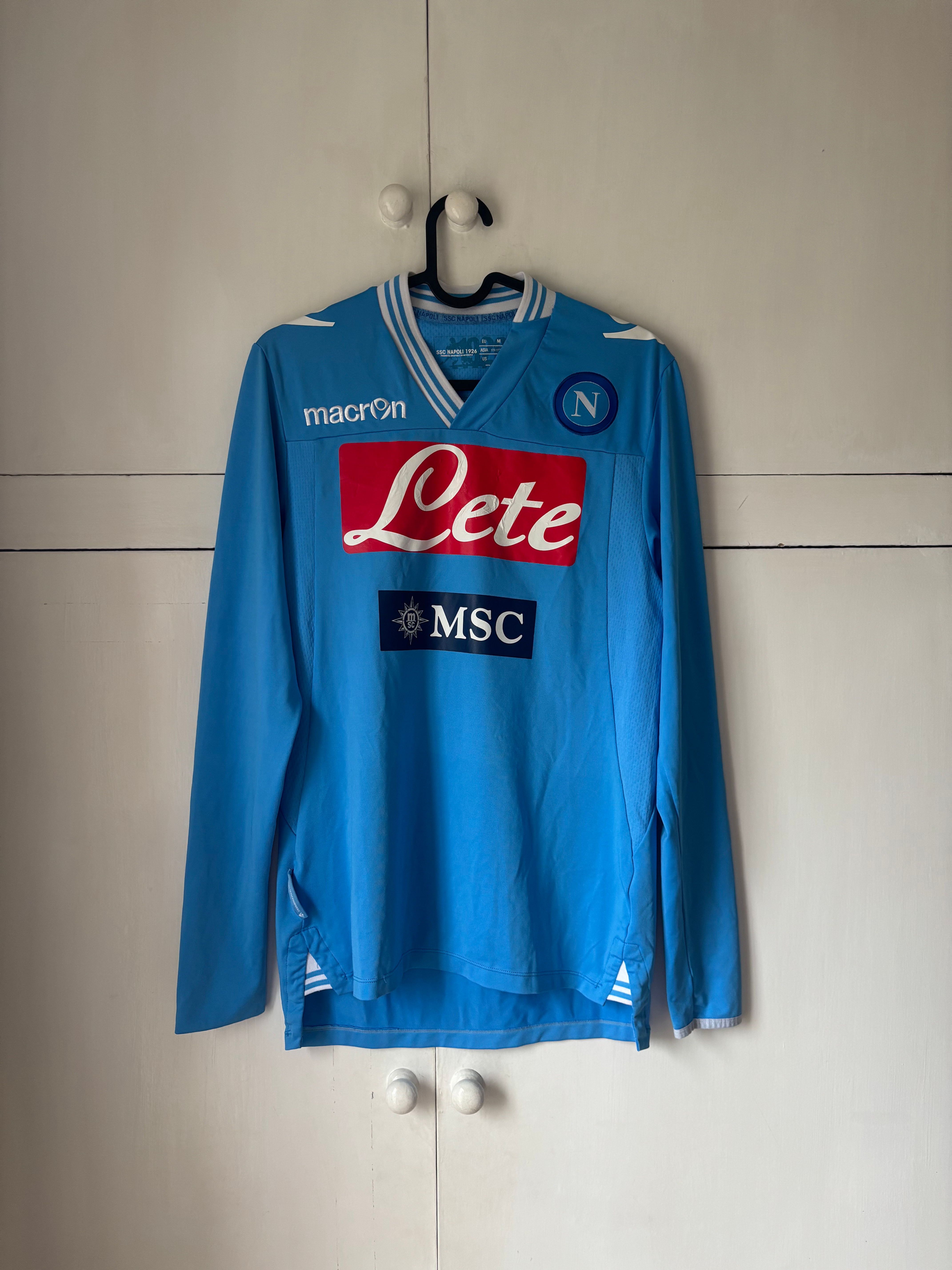 2012-13 Napoli Player Issue Home L/S Shirt #10 (Excellent) M