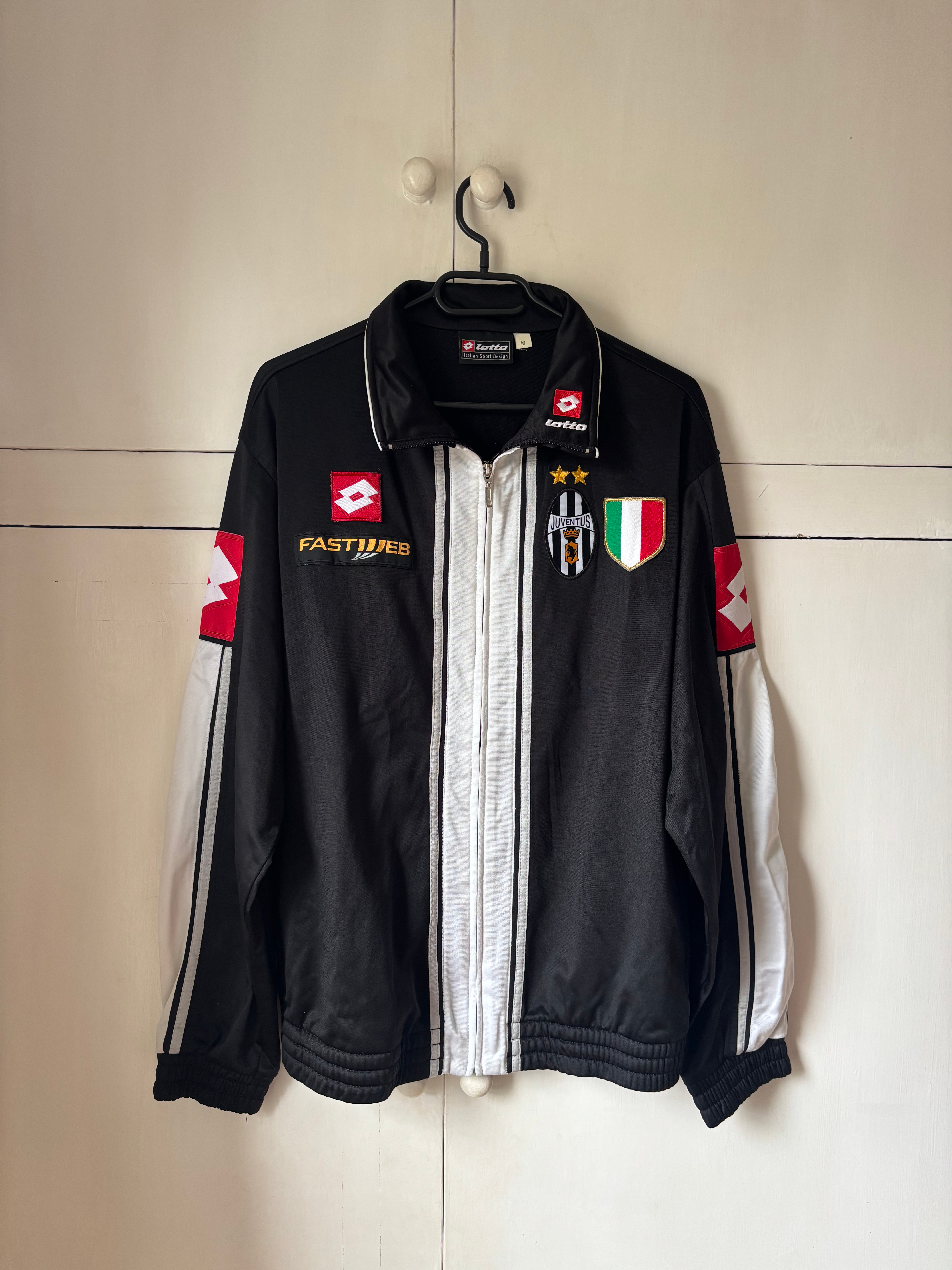 2001-02 Juventus Lotto Track Jacket (Excellent) M