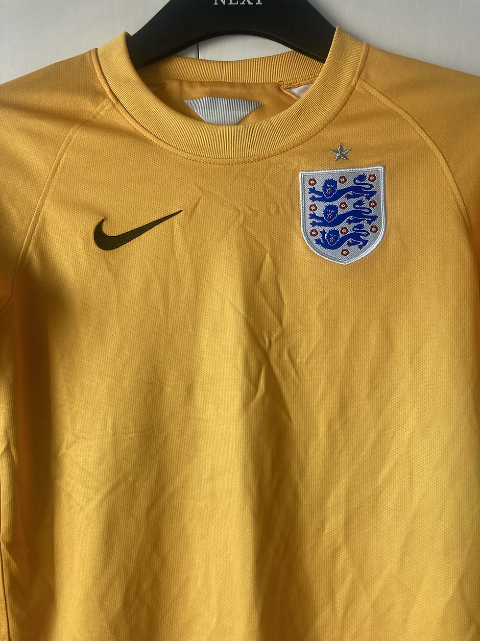 Thumbnail: 2014-15 England GK Away Shirt (Excellent) Small Kids