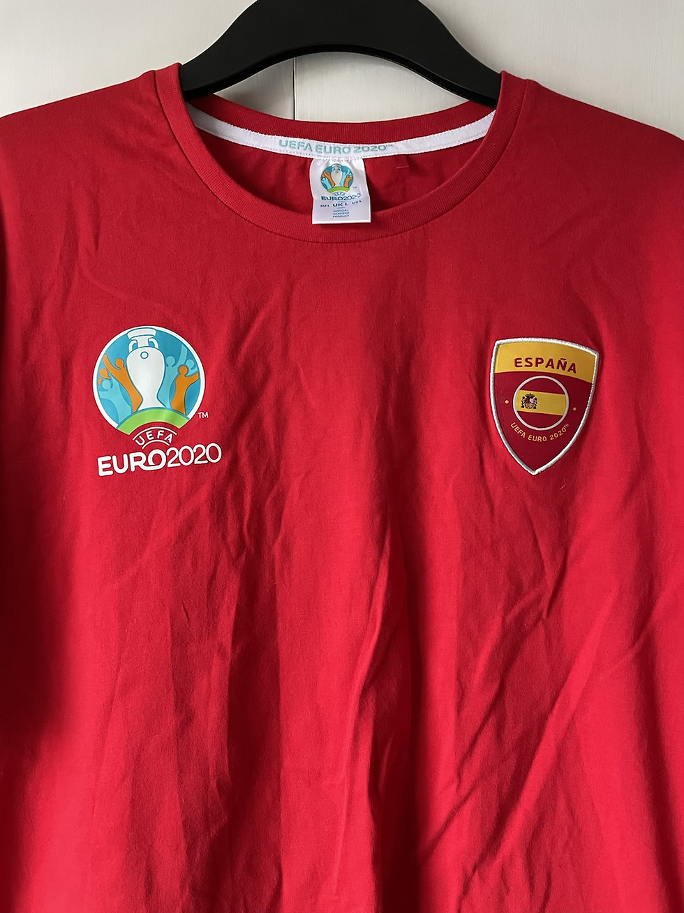 Thumbnail: UEFA Euro 2020 Spain Official Fan T-Shirt (Excellent) L