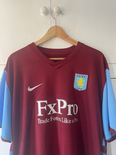 2010-11 Aston Villa Home Shirt AGBONLAHOR #11 (Very Good) XXL