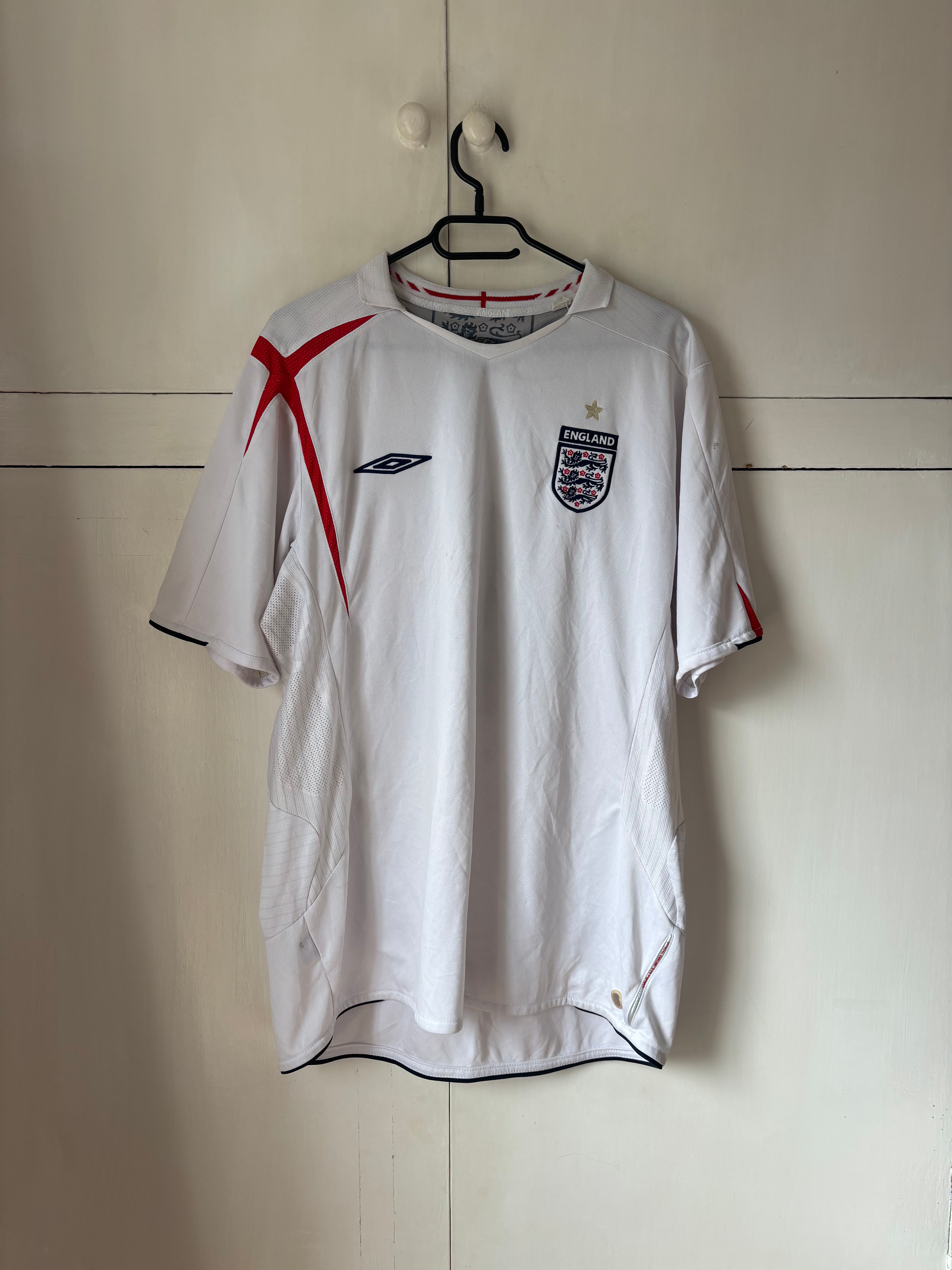 2005-07 England Home Shirt (Very Good) XL