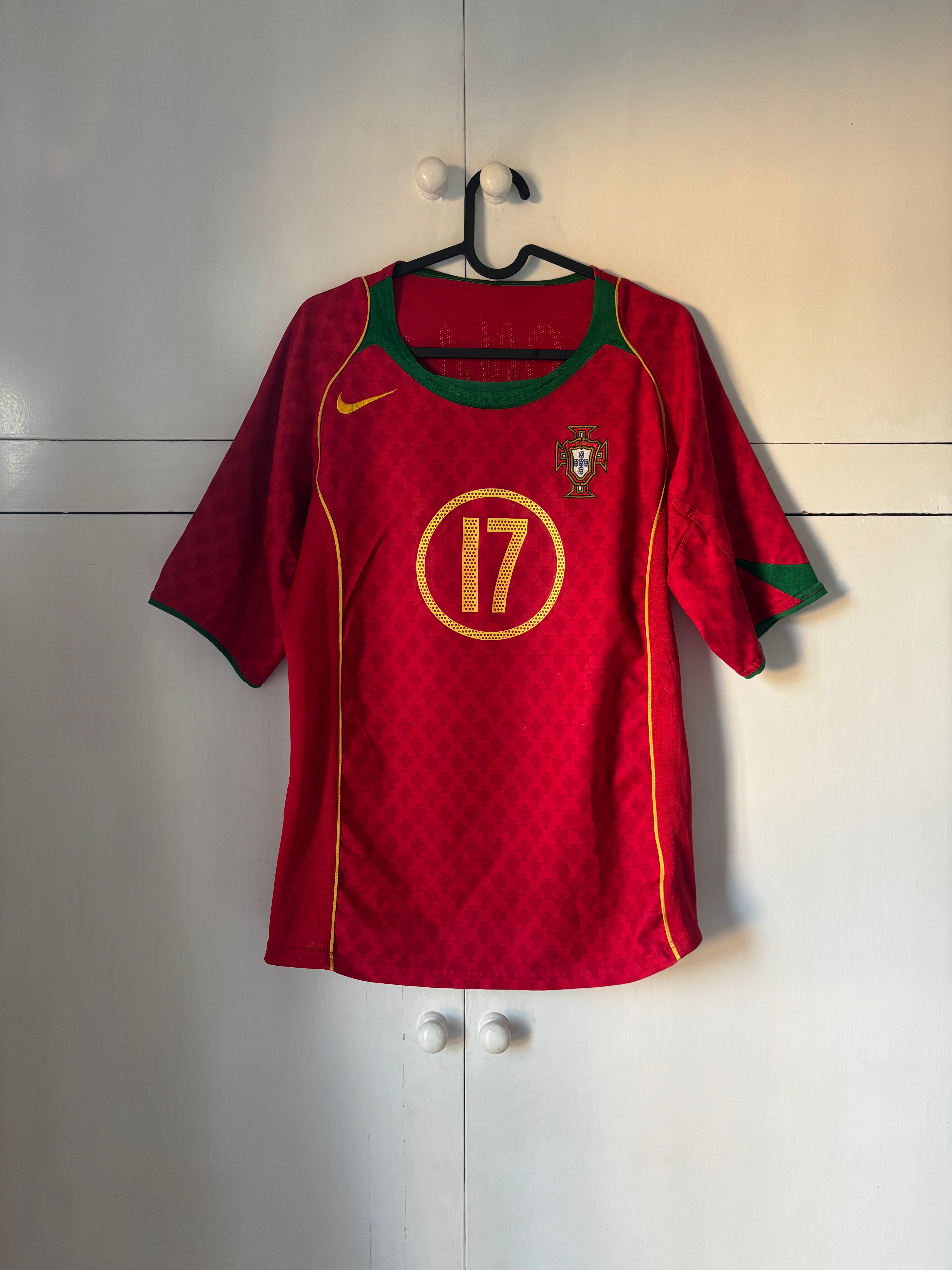 2004-06 Portugal Home Shirt C.RONALDO #17 (Excellent) S
